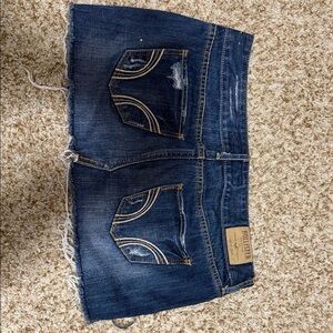 Hollister Women's Blue Denim Skirt
